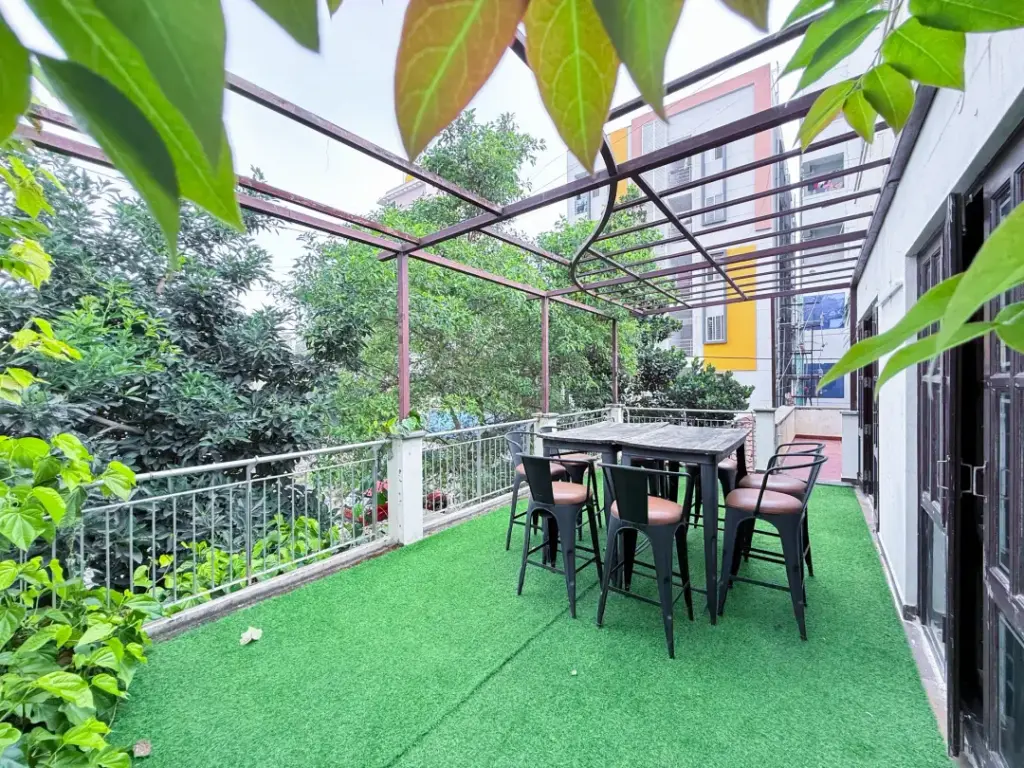 Expansive open-air rooftop terrace at Lagoon Luxe Spacez designed for private cocktail parties and starlit milestone celebrations