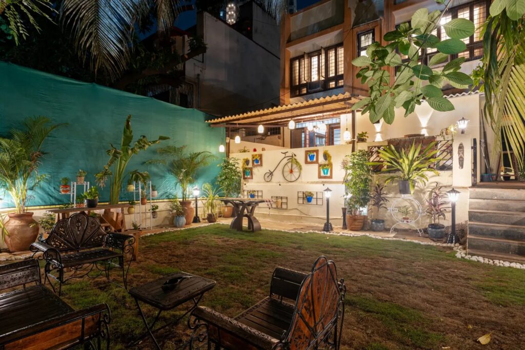 Timeless Hearth in Goregaon 5BHK garden villa with two living rooms and cinematic entertainment space
